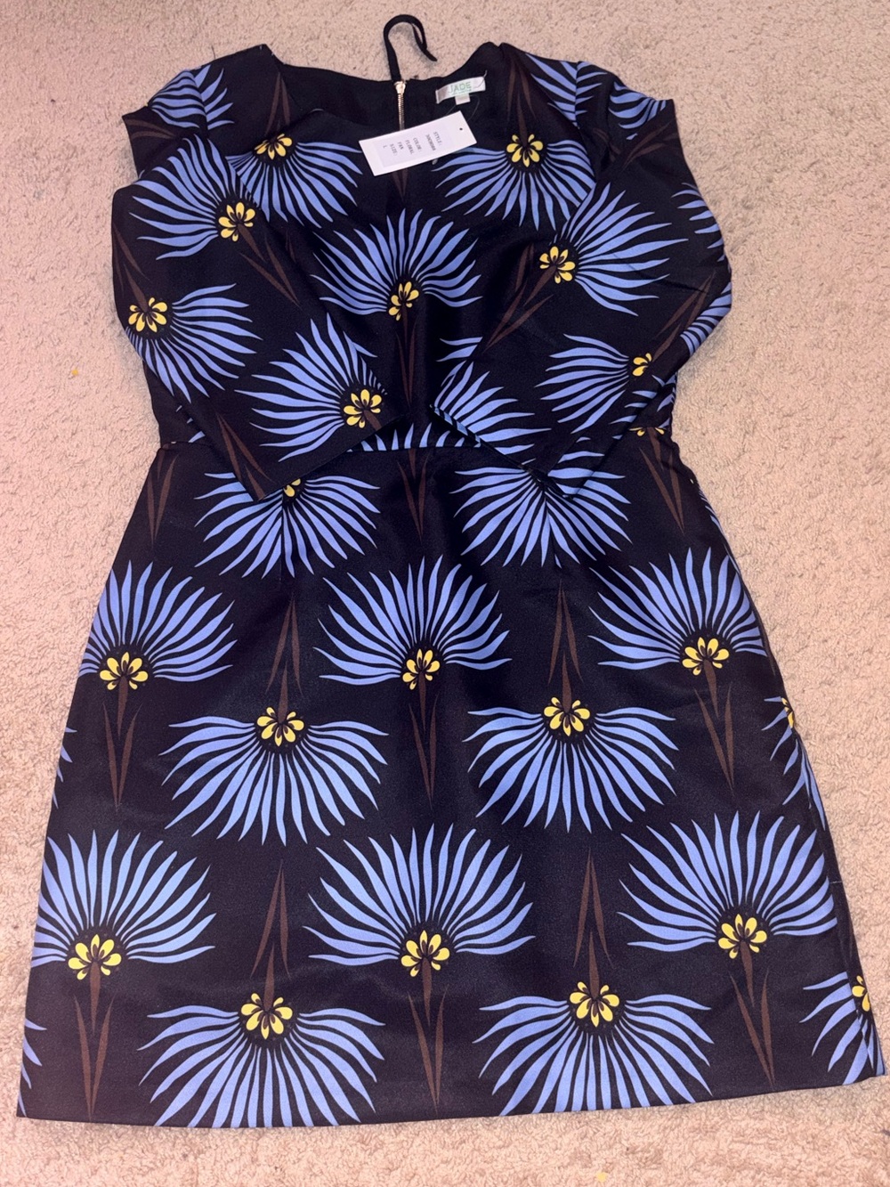 Jade Melody Tam floral fan dress